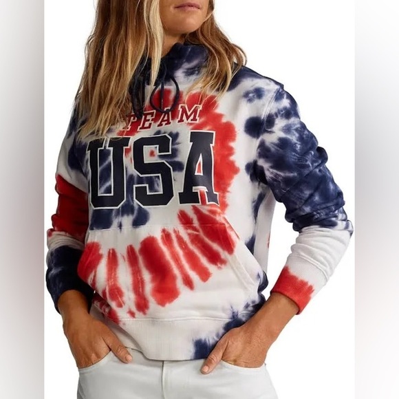 Polo Ralph Lauren Limited Edition Polo Team USA Tie Dye Hoodie SzXL - Picture 2 of 15